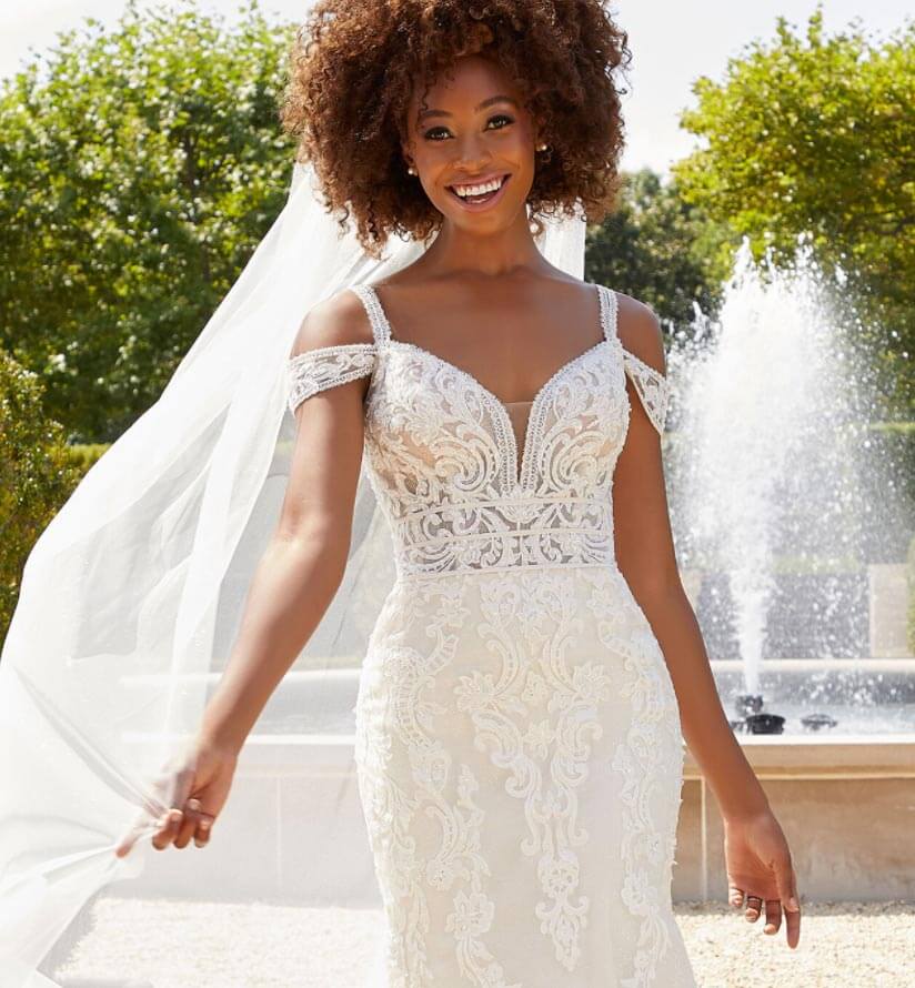 Photo of Model wearing a mothers collection dress