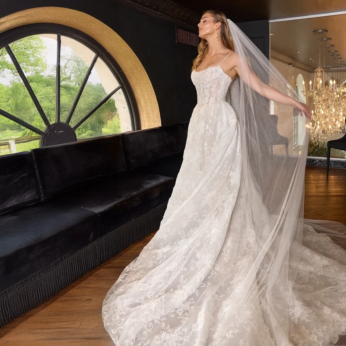 Photo of Model wearing a bridal collection dress