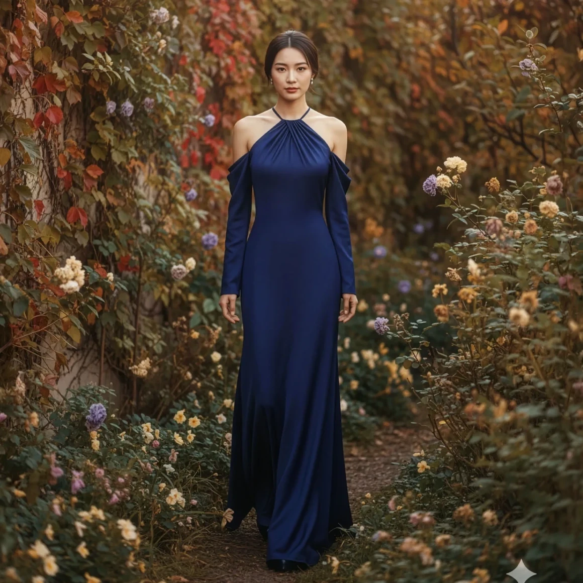 Photo of Models wearing a bridesmaids collection dresses